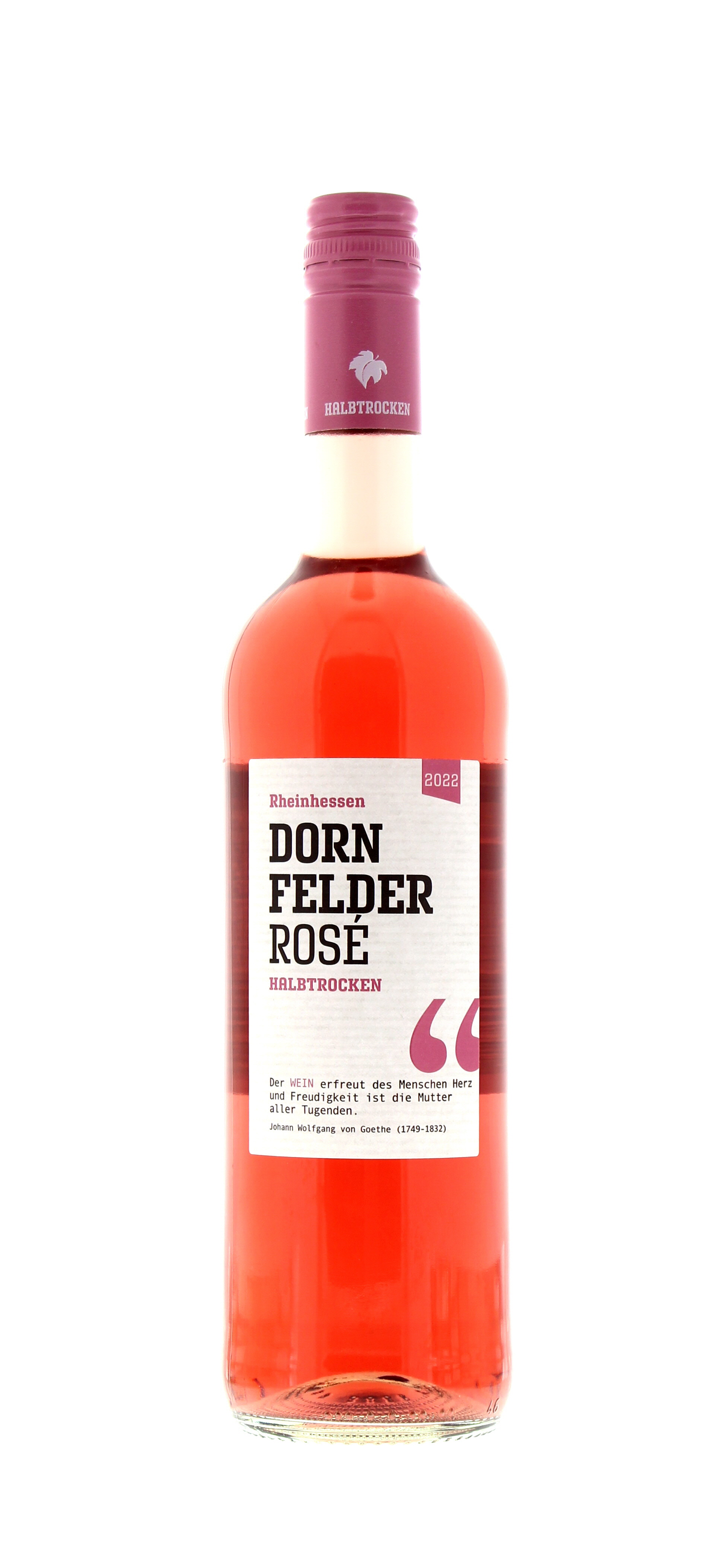 2022 Rheinhessen Dornfelder Rosé PENNY Mobile 0,75 Wein-App Qualitätswein l halbtrocken Flasche 