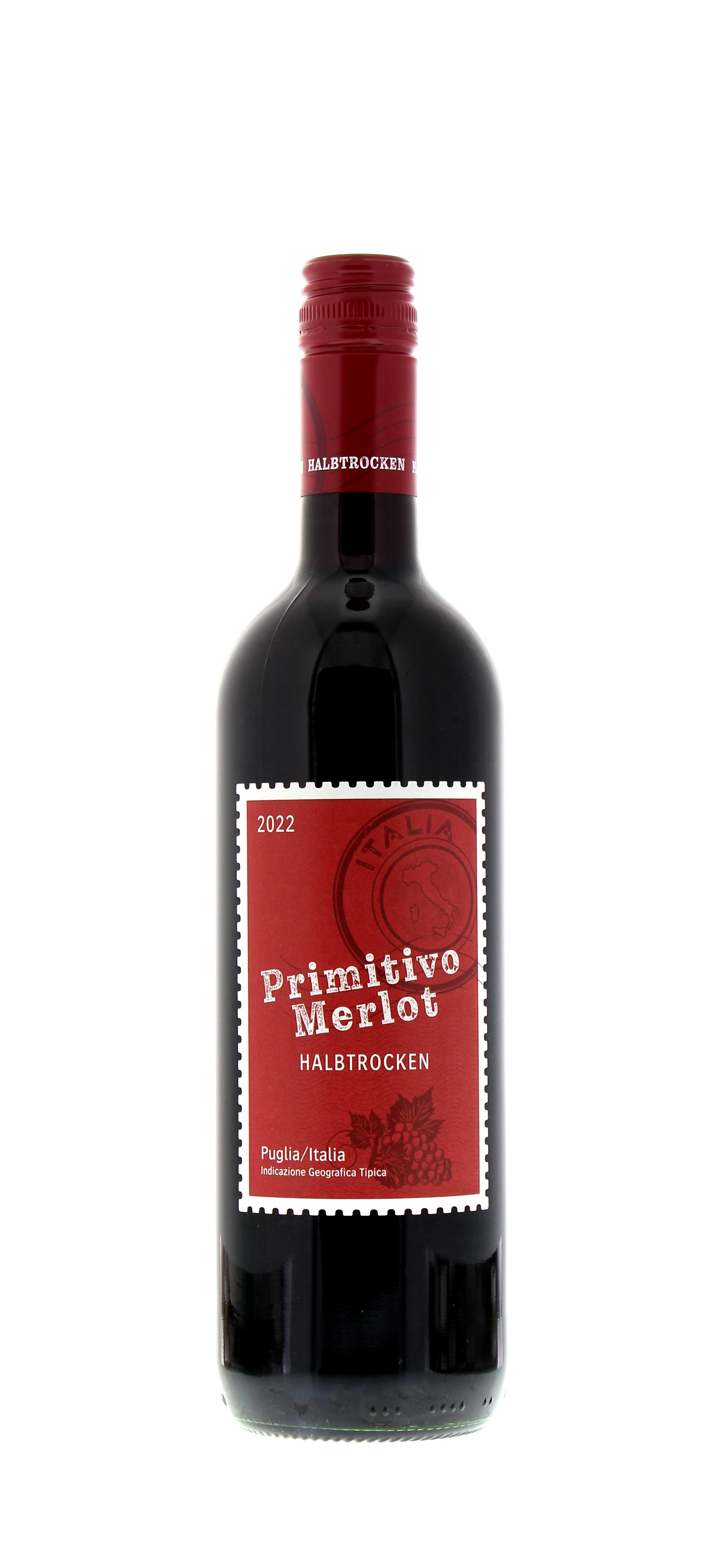 2022 Italien Puglia Primitivo Merlot IGT halbtrocken 0,75 l Flasche - PENNY  Mobile Wein-App